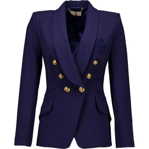 Blazers Donkerblauw Gi09346e2 - Größe IT 42 - Elisabetta Franchi - Modalova