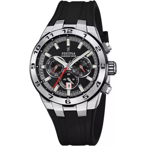 Uhren - Chrono Bike herren Uhr Schwarz F20671/6 - Gr. unisize - in Silber - für Damen - Festina - Modalova