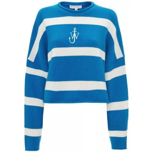 Multicolored Logo-Striped Sweater - Größe M - blue - J.W.Anderson - Modalova