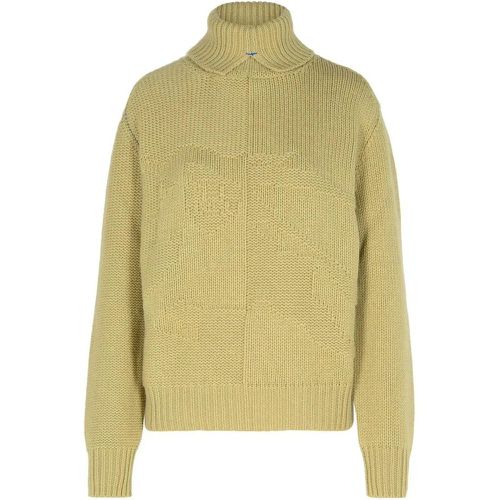 Green Cashmere Turtleneck Sweater - Größe S - Burberry - Modalova