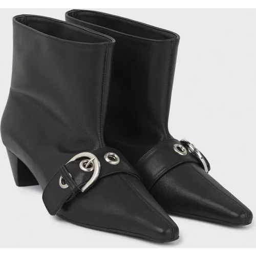 Boots & Stiefeletten - Schwarzer Lederbootie - Gr. 36 (EU) - in - für Damen - Low Classic - Modalova