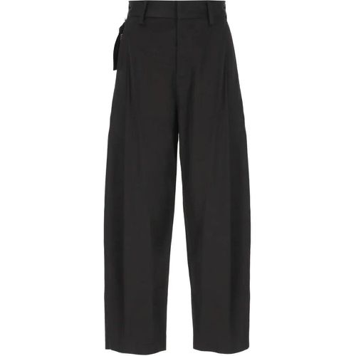 Black Cotton And Viscose Pants For - Größe M - schwarz - Uma Wang - Modalova