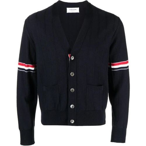 Stripe V-Neck Cardigan - Größe 2 - Thom Browne - Modalova