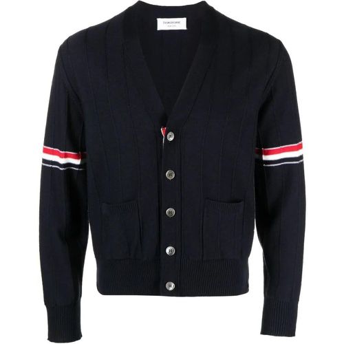 Stripe V-Neck Cardigan - Größe 3 - Thom Browne - Modalova