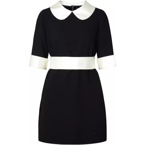 Black Virgin Wool Blend Dress - Größe 40 - black - Dolce&Gabbana - Modalova