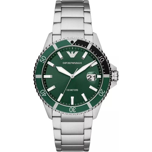 Uhren - Three-Hand Stainless Steel Watch - Gr. unisize - in Silber - für Damen - Emporio Armani - Modalova