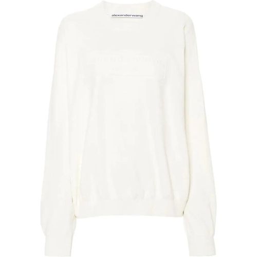 Logo-Embroidered Ribbed Jumper - Größe M - alexander wang - Modalova