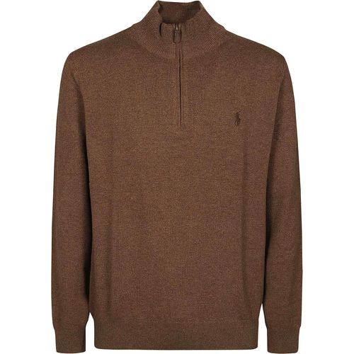 Half Zip Sweater Brown - Größe L - Ralph Lauren - Modalova