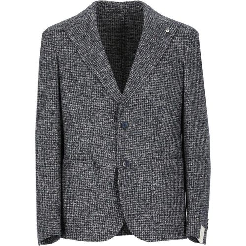 Blue Wool And Silk Jacket - Größe 48 - Lubiam - Modalova