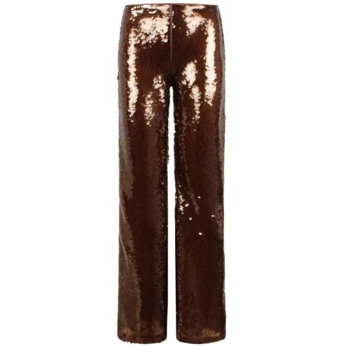 Sequins Flared Trousers - Größe 40 - brown - alberta ferretti - Modalova