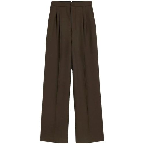 Wide-Leg Wool Trousers - Größe 40 - AMI Paris - Modalova