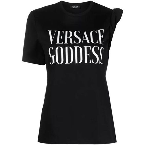 Black Goddess T-Shirt - Größe 38 - black - Versace - Modalova