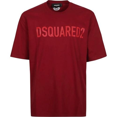 Loose Fit T-shirt Red - Größe L - Dsquared2 - Modalova