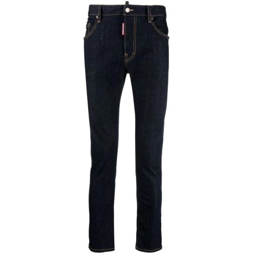 Indigo Blue Cotton Denim Jeans - Größe 46 - Dsquared2 - Modalova