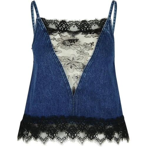 S' Blue Denim Top - Größe 38 - Off-White - Modalova