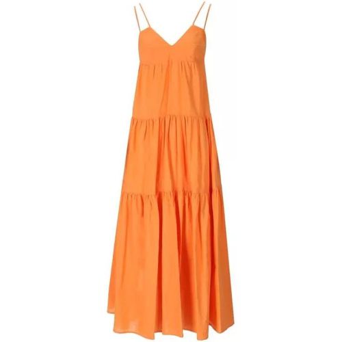Orange Long Linen Dress - Größe M - orange - Weili Zheng - Modalova
