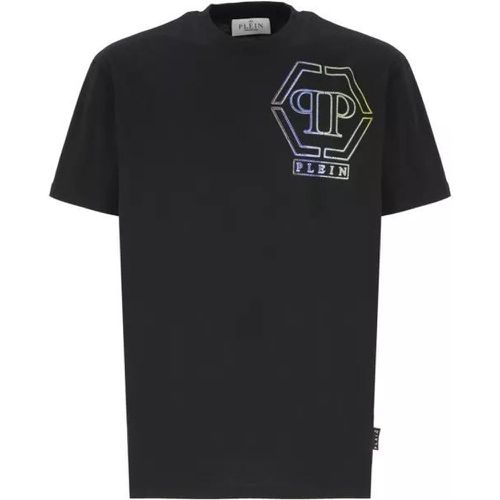 V-Neck Ss T-Shirt - Größe L - black - Philipp Plein - Modalova
