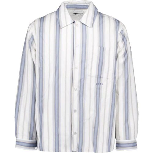 �l�f Padded Stripe Overshirts Wit M160509 - Größe L - ØLÅF - Modalova