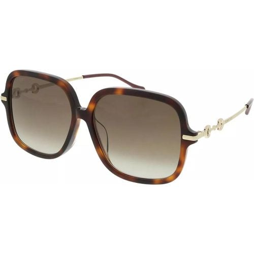 Sonnenbrille - GG0884SA-002 58 Sunglass WOMAN ACETATE - Gr. unisize - in Goldbraun - für Damen - Gucci - Modalova