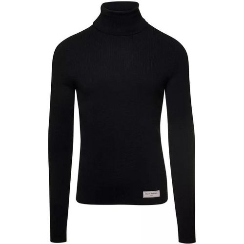 Pb Wool Turtleneck Sweater - Größe L - black - Balmain - Modalova