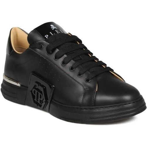 Low-Top Sneaker - Mix Leather Lo-Top Sneakers Hexagon - Gr. 39 (EU) - in - für Damen - Philipp Plein - Modalova