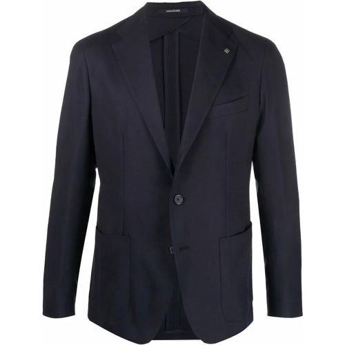 Navy Blue Wool Jacket - Größe 56 - Tagliatore - Modalova