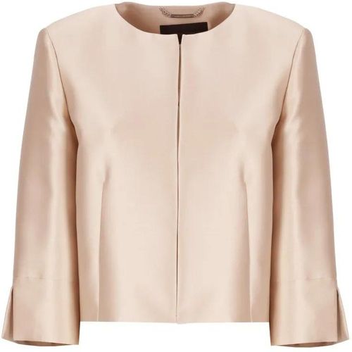 Ivory Silk Blend Blazer - Größe 42 - alberta ferretti - Modalova