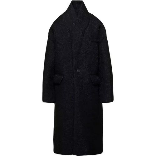 Black Cotton Blend Coat - Größe 36 - black - Maison Margiela - Modalova