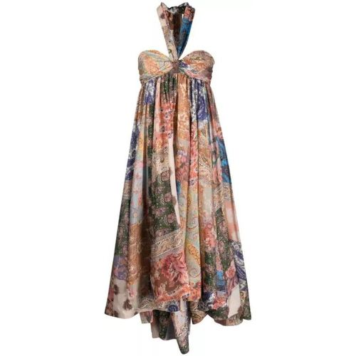 Devi Paisley-Print Halterneck Dress - Größe 1 - multi - Zimmermann - Modalova