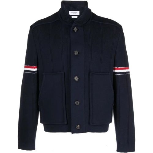 Logo Jacket - Größe 2 - blau - Thom Browne - Modalova