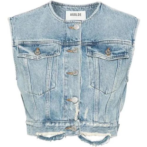 Leo Cotton Denim Vest - Größe S - Agolde - Modalova