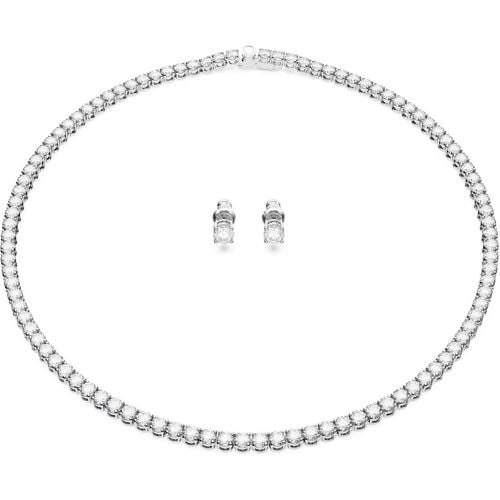 Halskette - ReMatrix Silberfarbene Geschenkset 56477 - Gr. unisize - in Silber - für Damen - Swarovski - Modalova