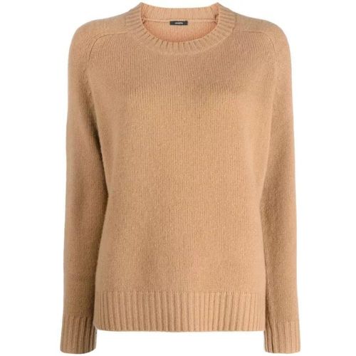 Round Neck Beige Sweater - Größe L - brown - joseph - Modalova