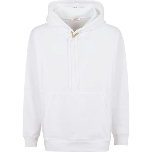 Pure Cotton Hooded Sweatshirt - Größe S - Valentino - Modalova