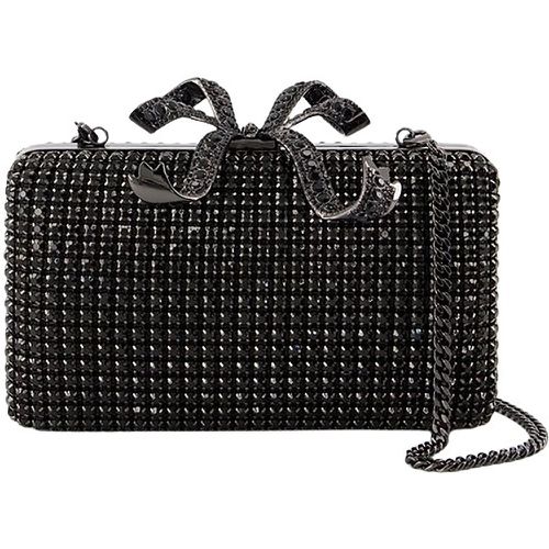 Clutches - Crystal Box Clutch - Metal - Black - Gr. unisize - in - für Damen - self-portrait - Modalova