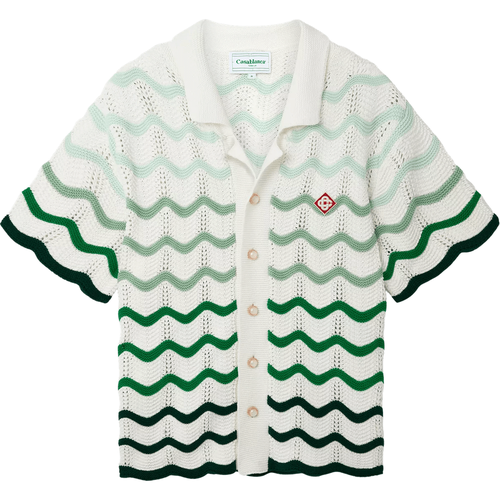 Gradient Wave Crochet Shirt - Größe L - multi - Casablanca - Modalova
