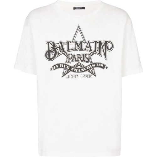 T-shirts and Polos White - Größe XL - Balmain - Modalova