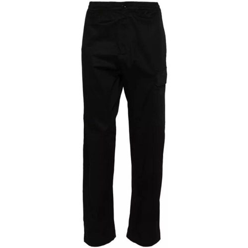 Black Stretch-Cotton Trousers - Größe 50 - black - CP Company - Modalova