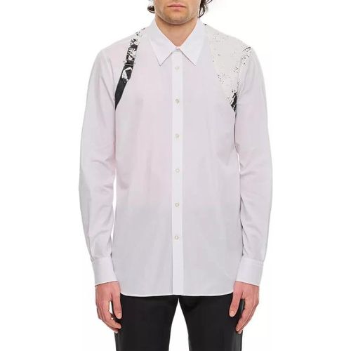 Printed Shirt - Größe 15 ,5 - white - alexander mcqueen - Modalova