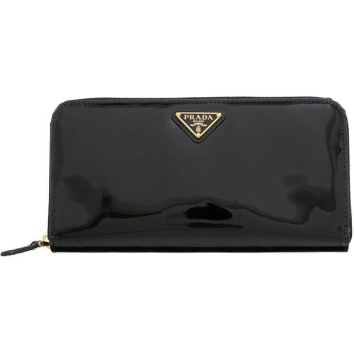 Portemonnaie - Logo Plaque Zipped Wallet - Gr. unisize - in - für Damen - Prada - Modalova