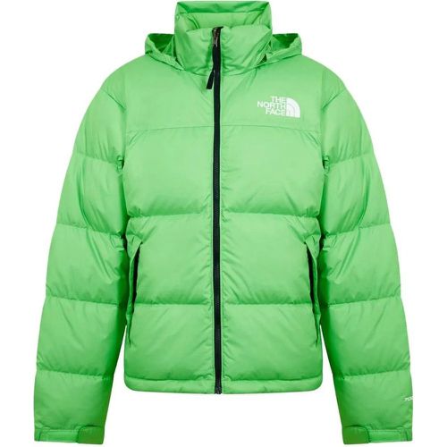 Retro Nuptse Chlorophyll Green Down Jacket - Größe S - The North Face - Modalova