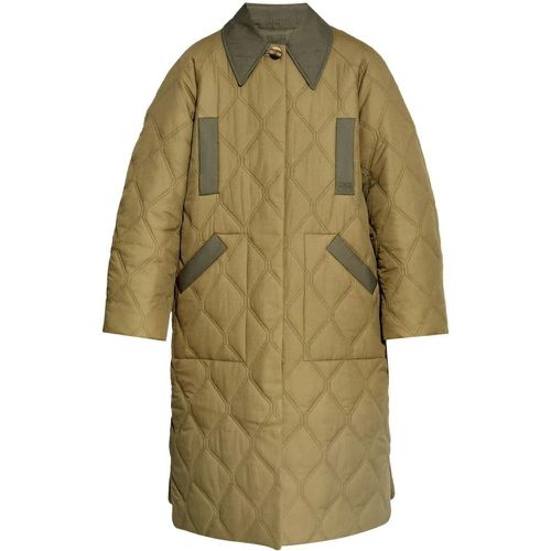 Quilted Single-Breasted Jacket - Größe S - Ganni - Modalova