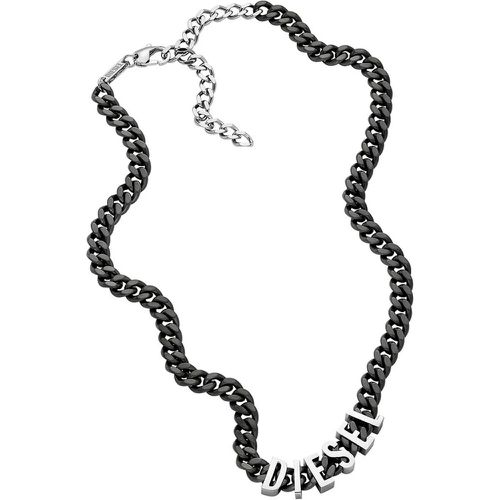 Halsketten - Steel Graue Kette DX1487060 - Gr. unisize - in Grau - für Damen - Diesel - Modalova