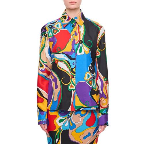 Silk Twill Long Sleeves Shirt - Größe 42 - Pucci - Modalova