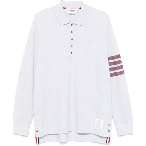 Light Gray Piqué Polo Shirt - Größe 1 - Thom Browne - Modalova