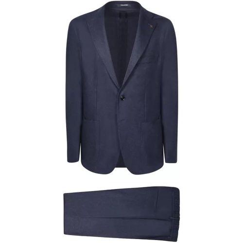 Single-Breasted Jacket Blue Suit - Größe 46 - blue - Tagliatore - Modalova
