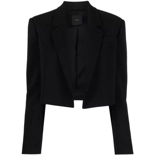 Black Crop Blazer - Größe 44 - black - pinko - Modalova