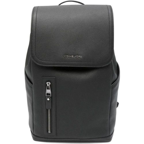 Rucksäcke - Black Pebbled Leather Logo Backpack - Gr. unisize - in - für Damen - Michael Kors - Modalova