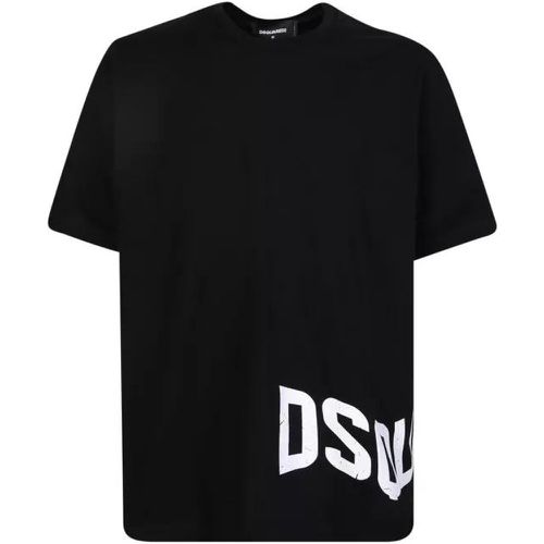 Side Logo Black T-Shirt - Größe M - multi - Dsquared2 - Modalova