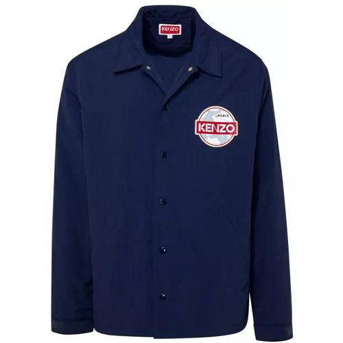 Blue Shirt Jacket - Größe L - blue - Kenzo - Modalova